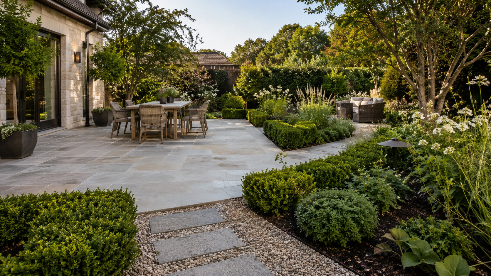 Aménagement d'un coin terrasse à Woippy par Jardin Signature